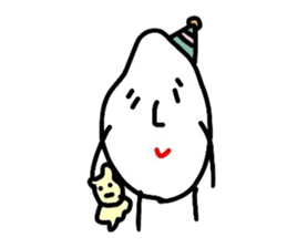 Piece of rice teacher sticker #8387018