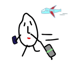 Piece of rice teacher sticker #8387026