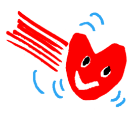 With heart Three sticker #8387828