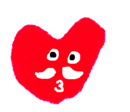 With heart Three sticker #8387834