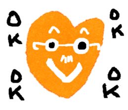 With heart Three sticker #8387835