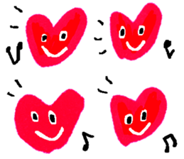 With heart Three sticker #8387836