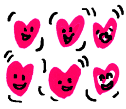 With heart Three sticker #8387838