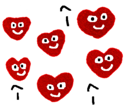 With heart Three sticker #8387841