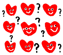 With heart Three sticker #8387856