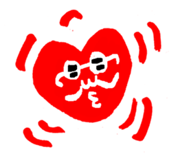 With heart Three sticker #8387862