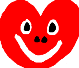With heart Three sticker #8387865