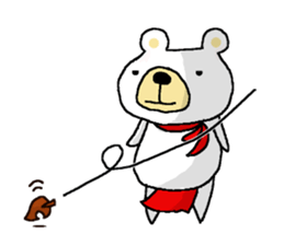 White Bear Amano-kun sticker sticker #8388074