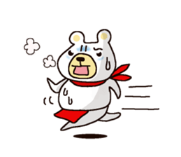 White Bear Amano-kun sticker sticker #8388088
