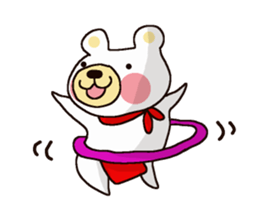 White Bear Amano-kun sticker sticker #8388091