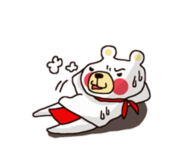 White Bear Amano-kun sticker sticker #8388094