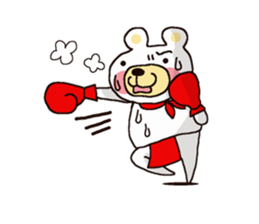 White Bear Amano-kun sticker sticker #8388098