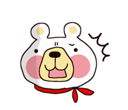 White Bear Amano-kun sticker sticker #8388100