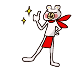 White Bear Amano-kun sticker sticker #8388106