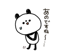 A little honorific of panda 2 sticker #8388981