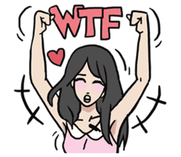 AsB - WTF GIRLS NEWS sticker #8389560