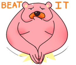 pink sumo bear sticker #8391111