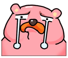 pink sumo bear sticker #8391112