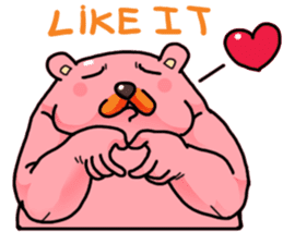 pink sumo bear sticker #8391115