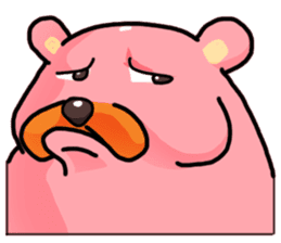 pink sumo bear sticker #8391117