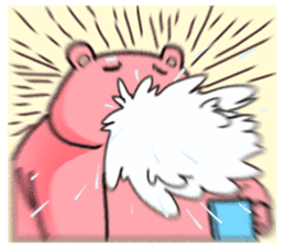 pink sumo bear sticker #8391118