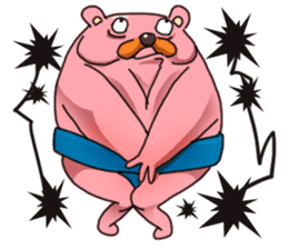 pink sumo bear sticker #8391124