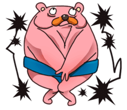 pink sumo bear sticker #8391124