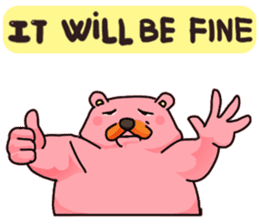 pink sumo bear sticker #8391128