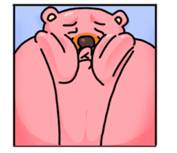 pink sumo bear sticker #8391134