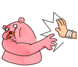 pink sumo bear sticker #8391143