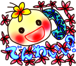 Moon & Flower sticker #8391198