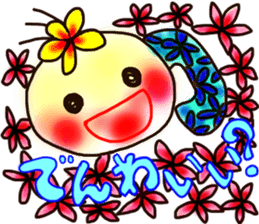 Moon & Flower sticker #8391198