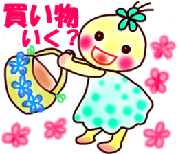 Moon & Flower sticker #8391199