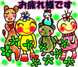 Moon & Flower sticker #8391206