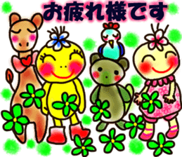 Moon & Flower sticker #8391206