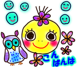 Moon & Flower sticker #8391209