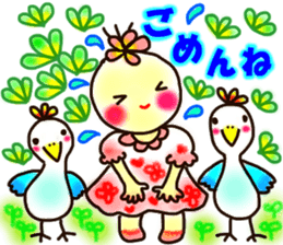 Moon & Flower sticker #8391214