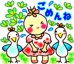 Moon & Flower sticker #8391214