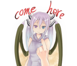 cute devil sticker iii sticker #8392014