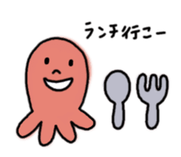 Octopus san sticker #8392395