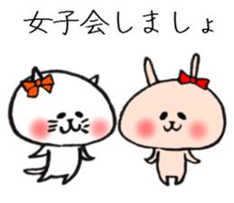 Event Sticker of loose rabbit and cat sticker #8392790