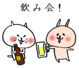 Event Sticker of loose rabbit and cat sticker #8392804