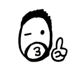 Beard Man Stickers sticker #8392909