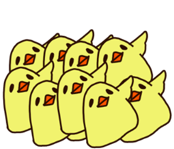 BIRD and CHICK sticker #8393310