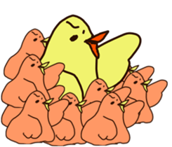 BIRD and CHICK sticker #8393332