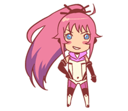 Cyborg Idol Rinka from re:ON Comics sticker #8393362