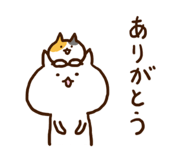 Shiro and Hachi and Mike sticker #8393569