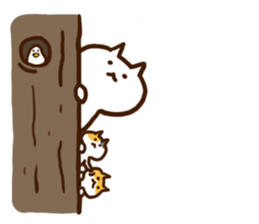 Shiro and Hachi and Mike sticker #8393570