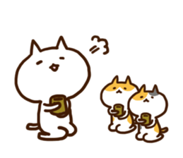 Shiro and Hachi and Mike sticker #8393578