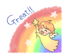 Fluffy Angel Boy sticker #8394156